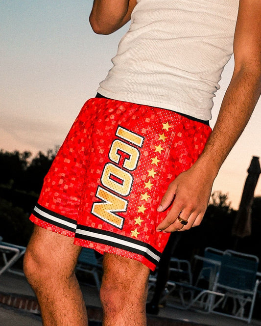 Iconic Red Shorts